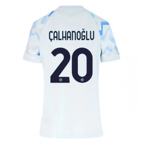 Inter Milan Hakan Calhanoglu #20 Replika Udebanetrøje Dame 2025-26 Kortærmet Inter Milan Hakan Calhanoglu #20 Replika Udebanetrøje Dame 2025-26 Kortærmet